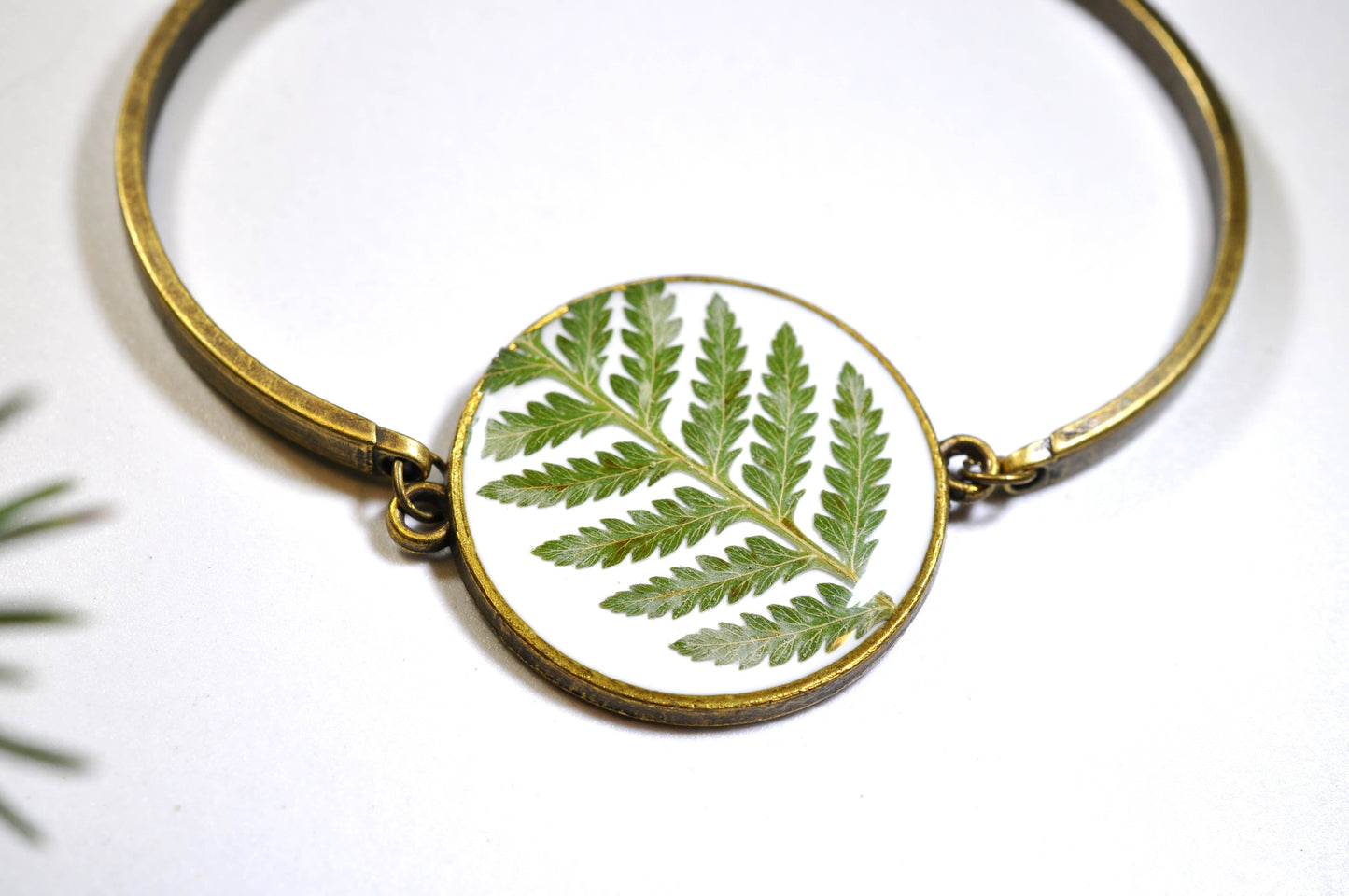 Pressed Fern Bracelet