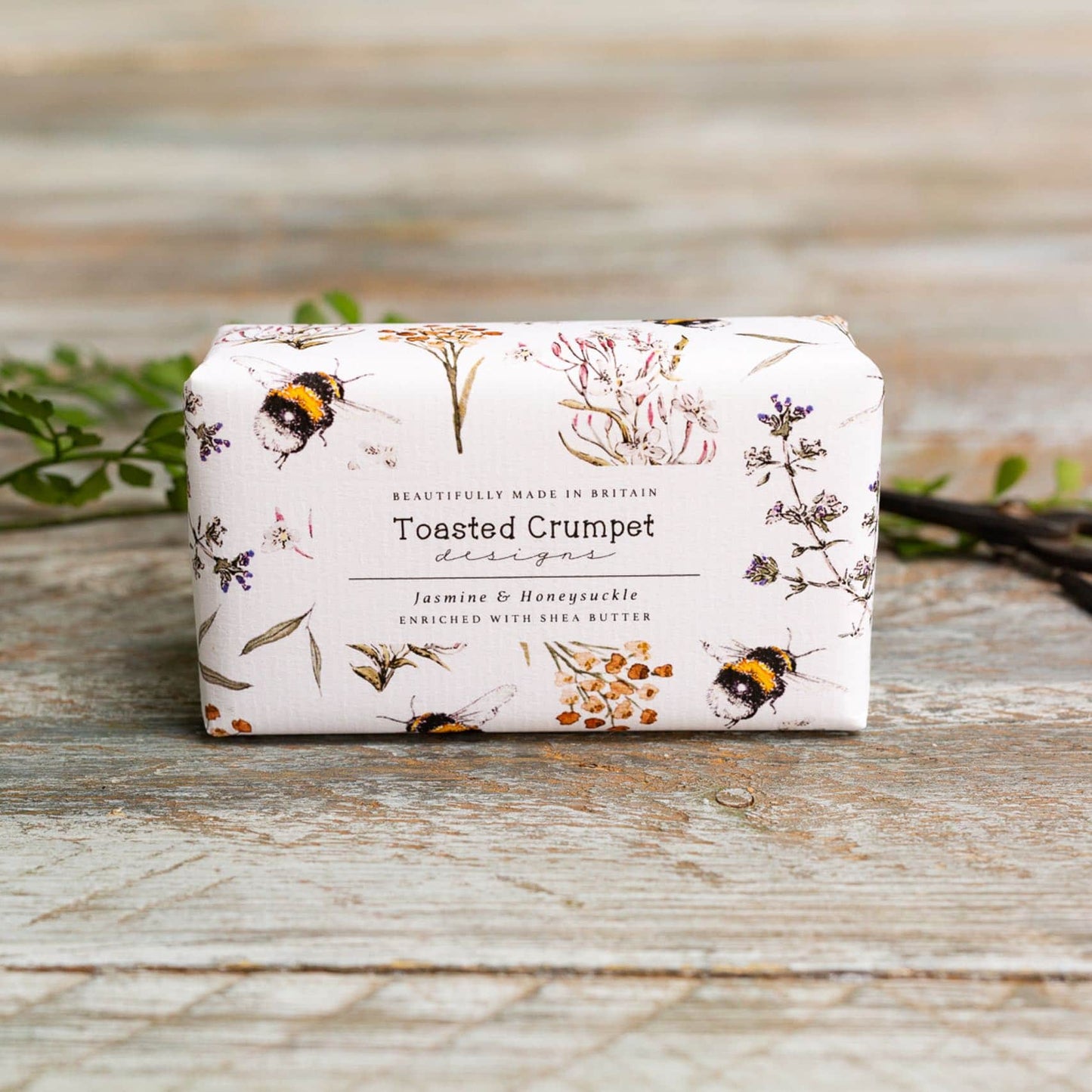 Luxury Bar Soap - Jasmine & Honeysuckle - Toasted Crumpet