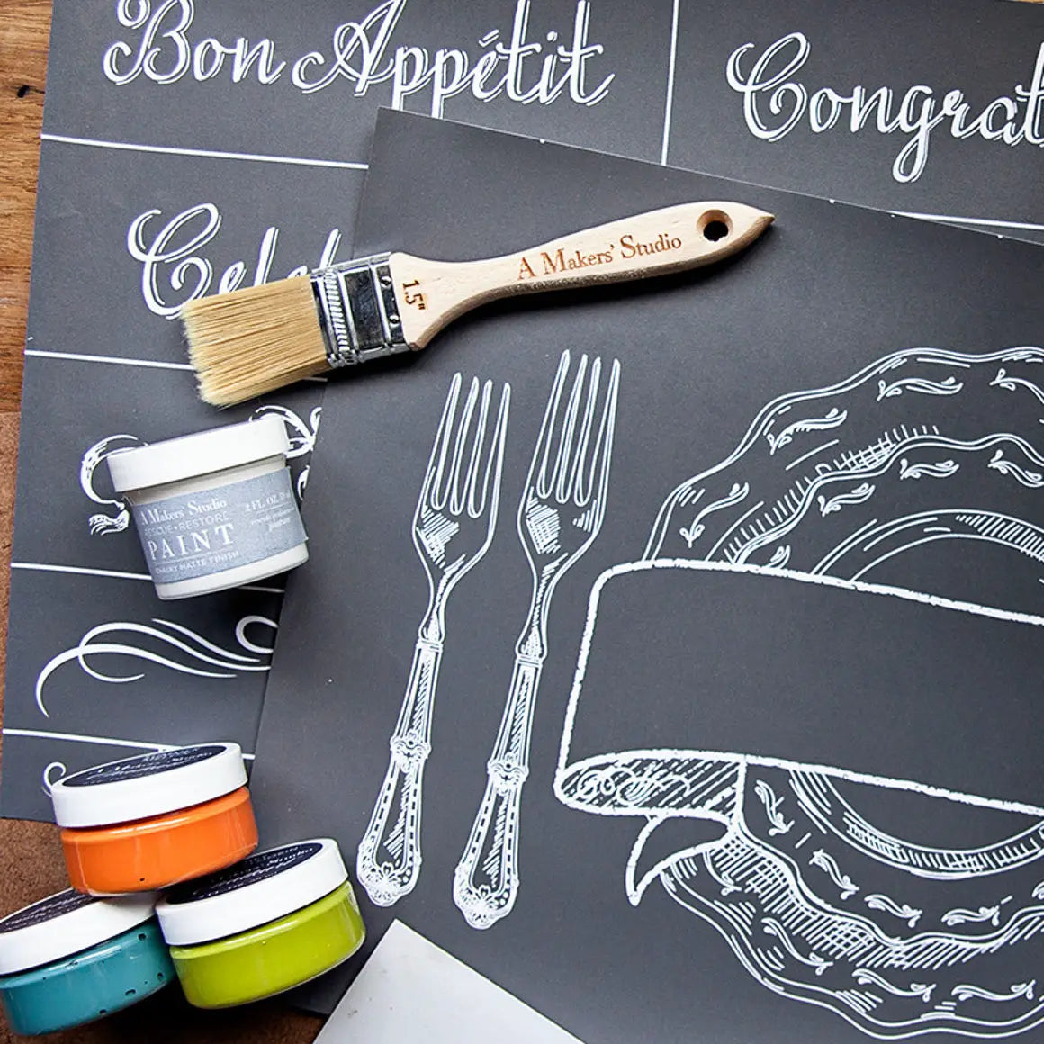 1.5’’ Flat Paint Chip Brush - Amy Howard At Home