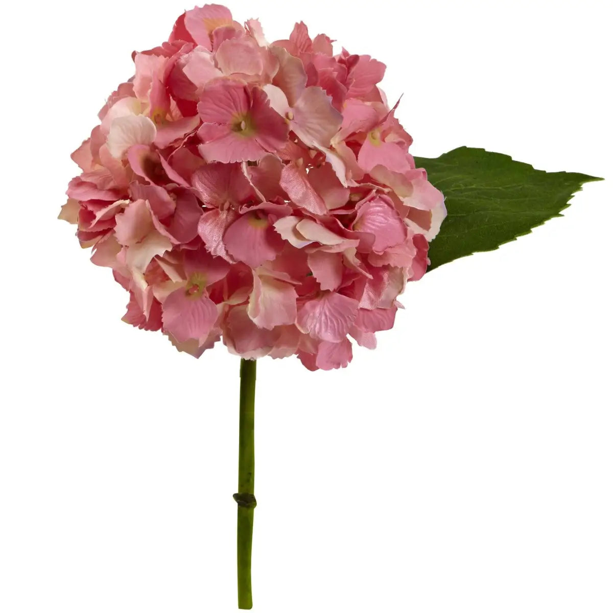 12” Hydrangea Artificial Flower (Set of 12) - Pink - Nearly Natural