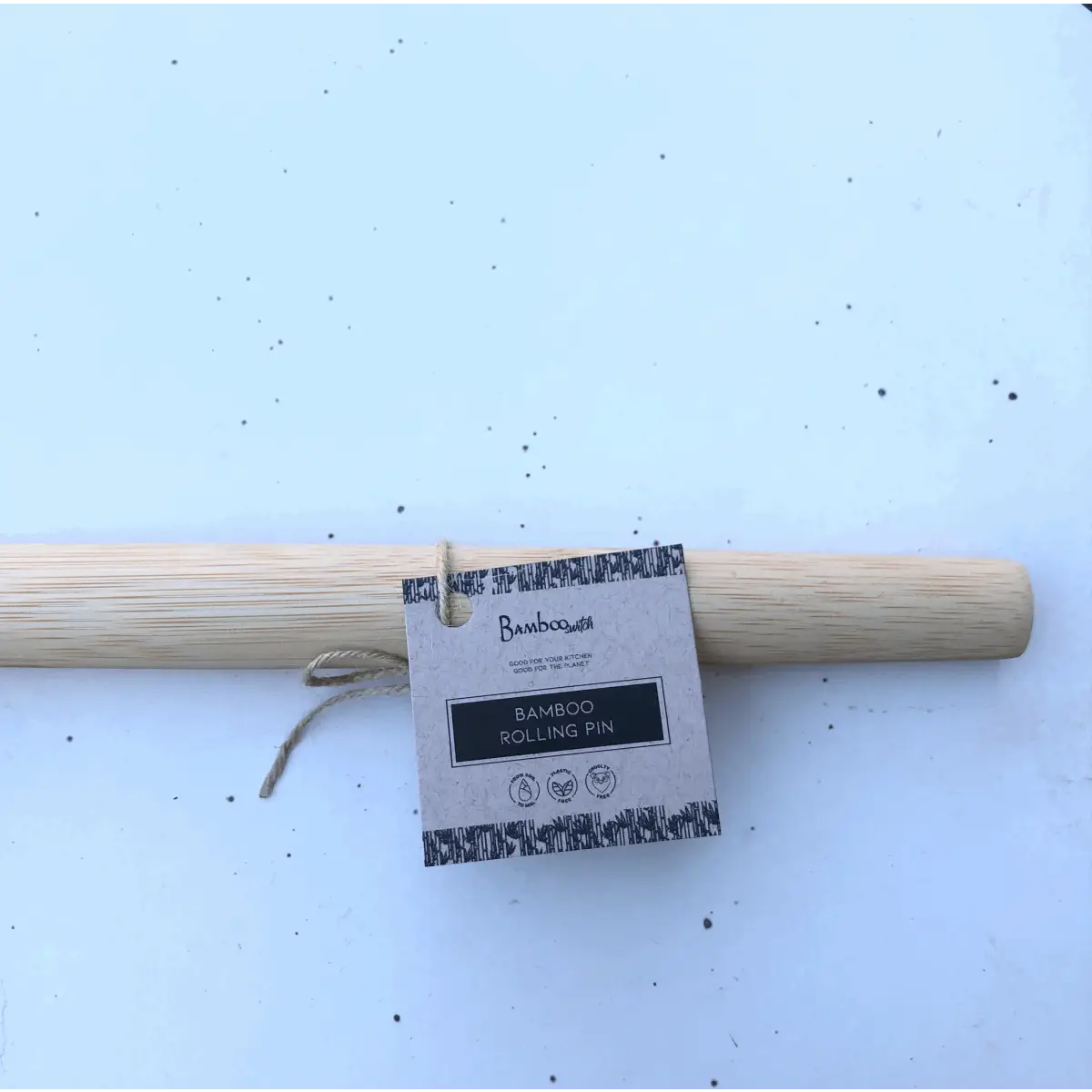 13’’ Bamboo Rolling Pin - Bamboo Switch
