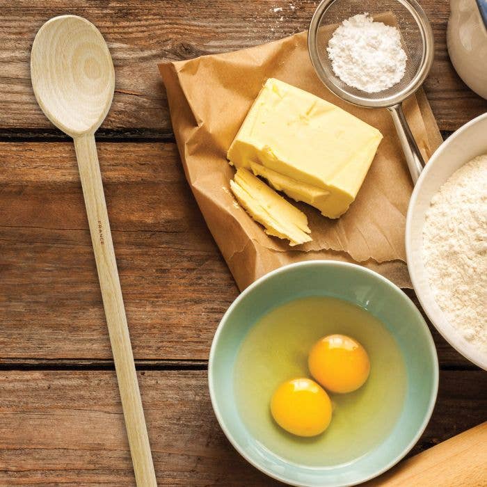 French Wooden Mixing Spoon 18 in Long Handle - HIC - Harold Import Co.