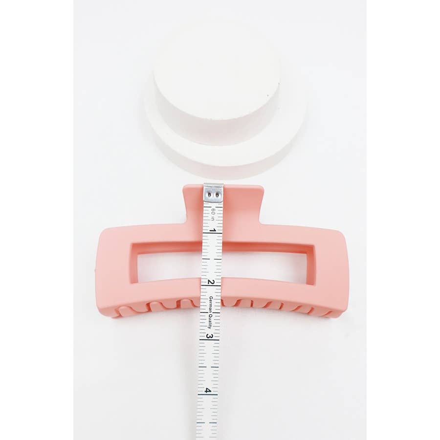 Extra Large Matte Rectangle Claw Hair Clip - Love and Repeat