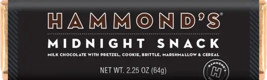 Midnight Snack - Milk Chocolate Candy Bar - Hammond’s Candies
