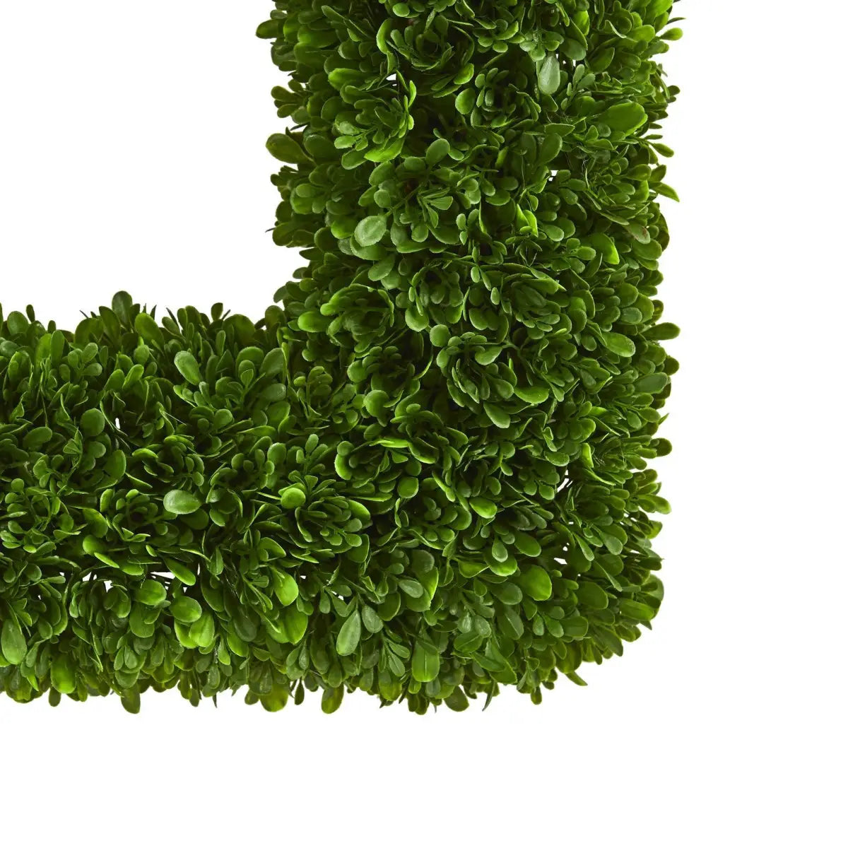 17” Tea Leaf Square Wreath UV Resistant (Indoor / Outdoor) - Nearly Natural