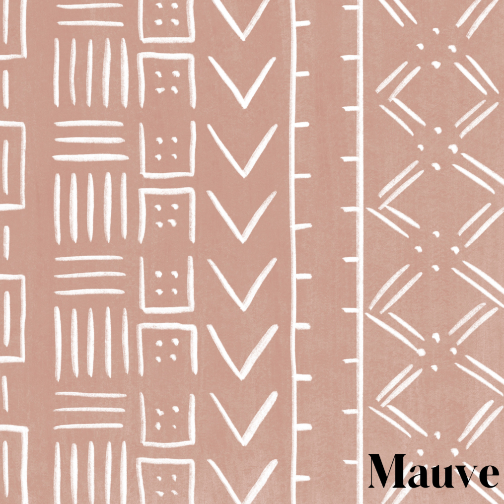 Mesa Wallpaper by Izzy - Sample 1 foot by 1 foot / Mauve - Loomwell Home Goods