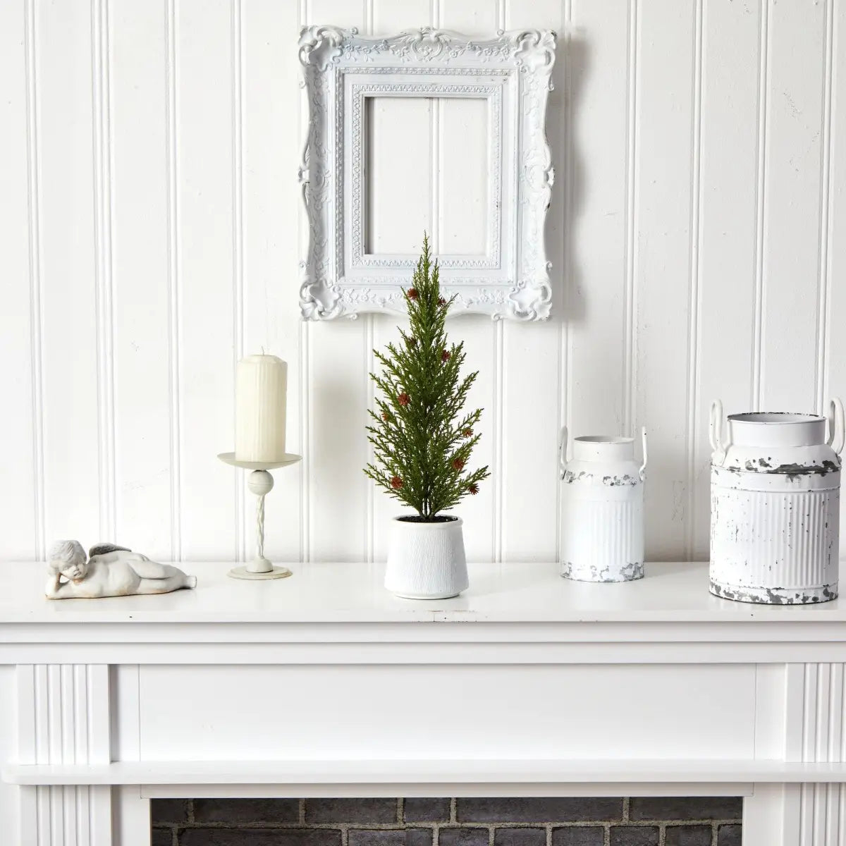20’’ Cedar Pine “Natural Look” Artificial Christmas Tree - Green - Nearly Natural