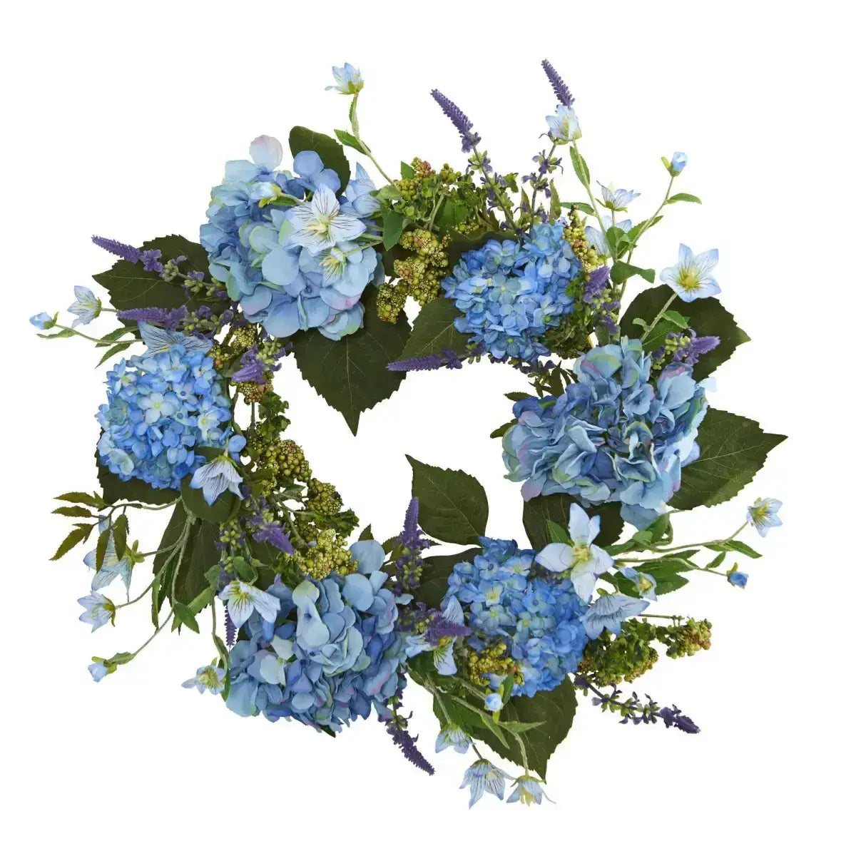 24”Artificial Hydrangea Wreath - Nearly Natural