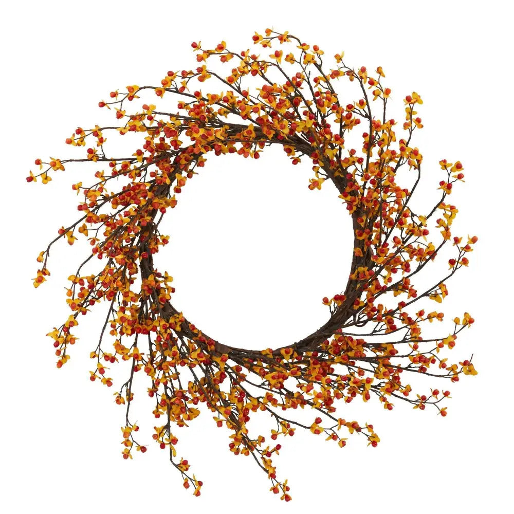 24” Bittersweet Wreath - Nearly Natural