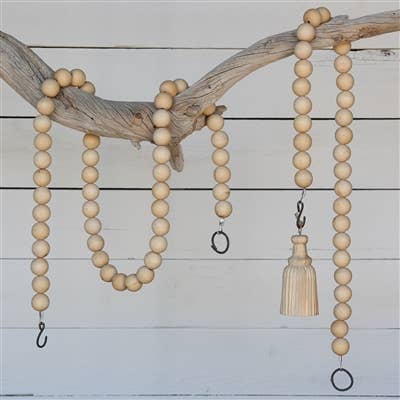 Wooden Sphere Strand - 5 ft. - HomArt