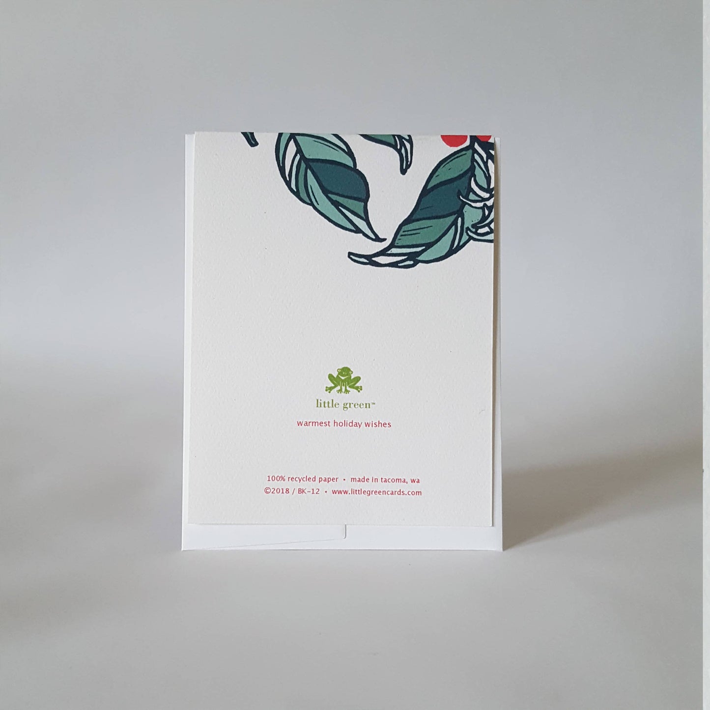 Christmas Greeting Card - Botanical - Little Green