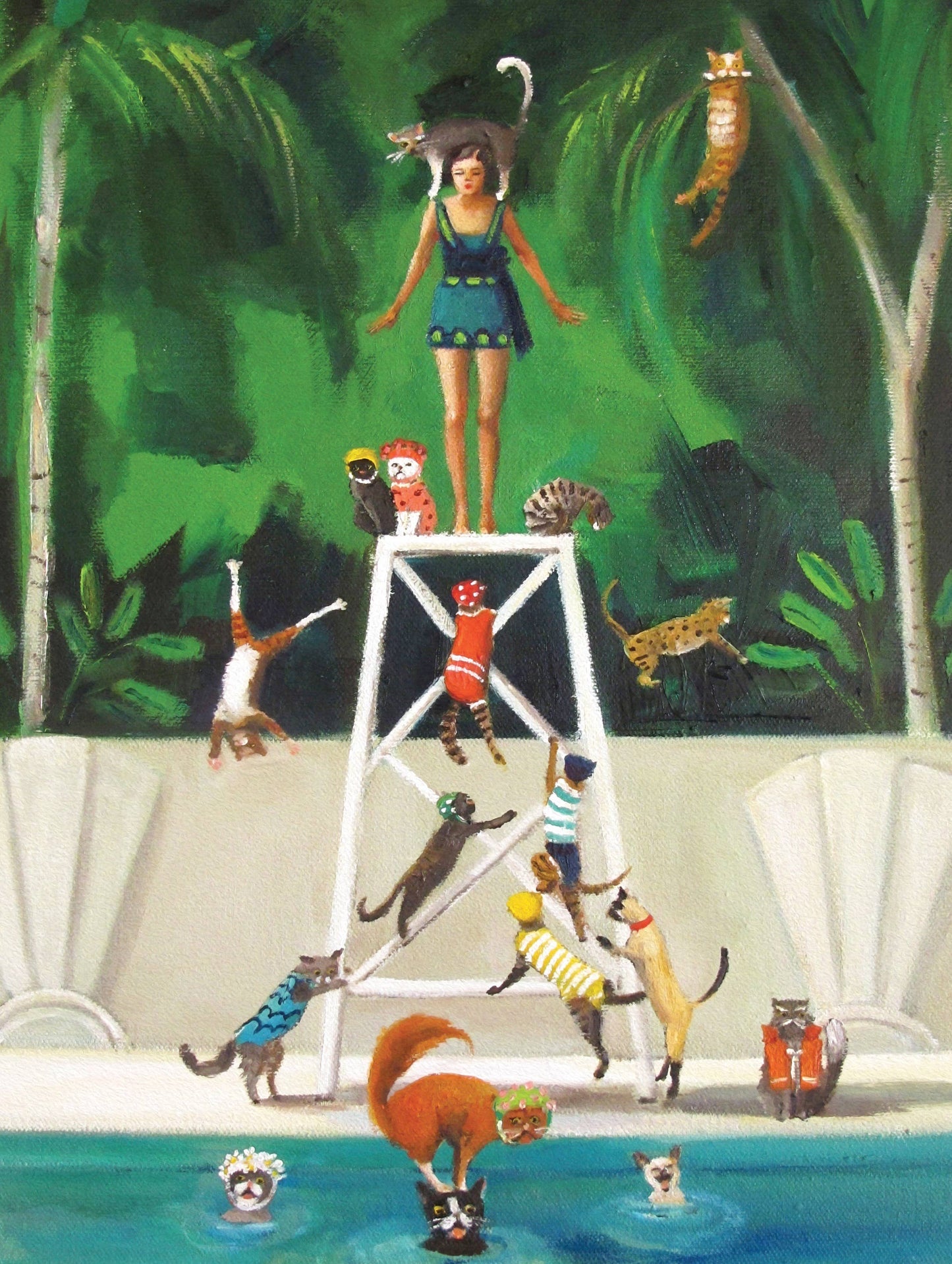 Pool Kitties - 1000 Piece Jigsaw Puzzle