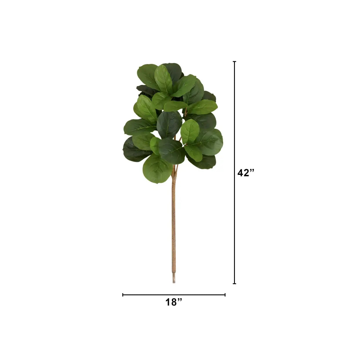 3.5’ Artificial Fiddle Leaf Fig Tree - Set of 3 (No Pot) - Nearly Natural