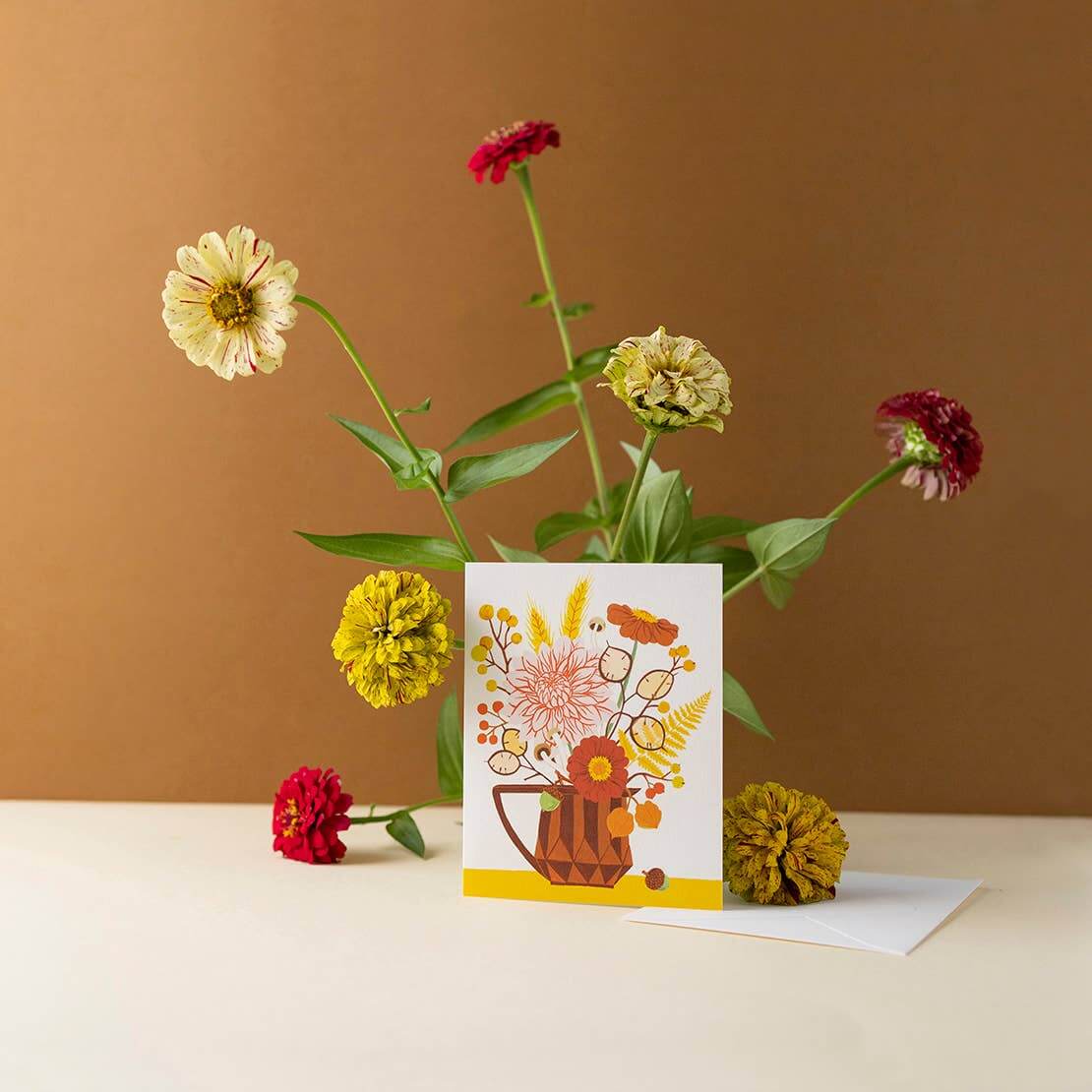 FALL VASE Greeting Card