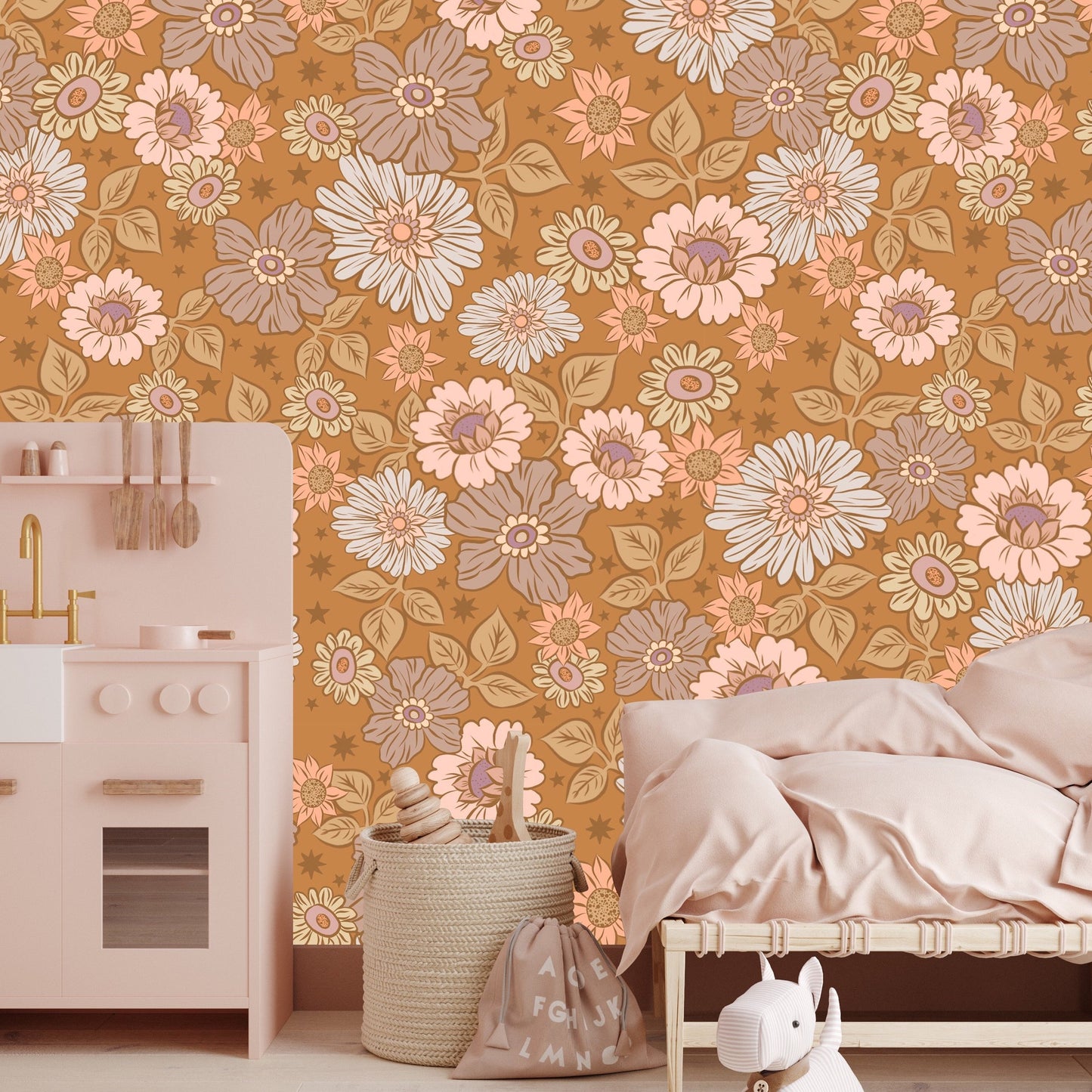 Flora Wallpaper by Golden June - Loomwell Home Goods
