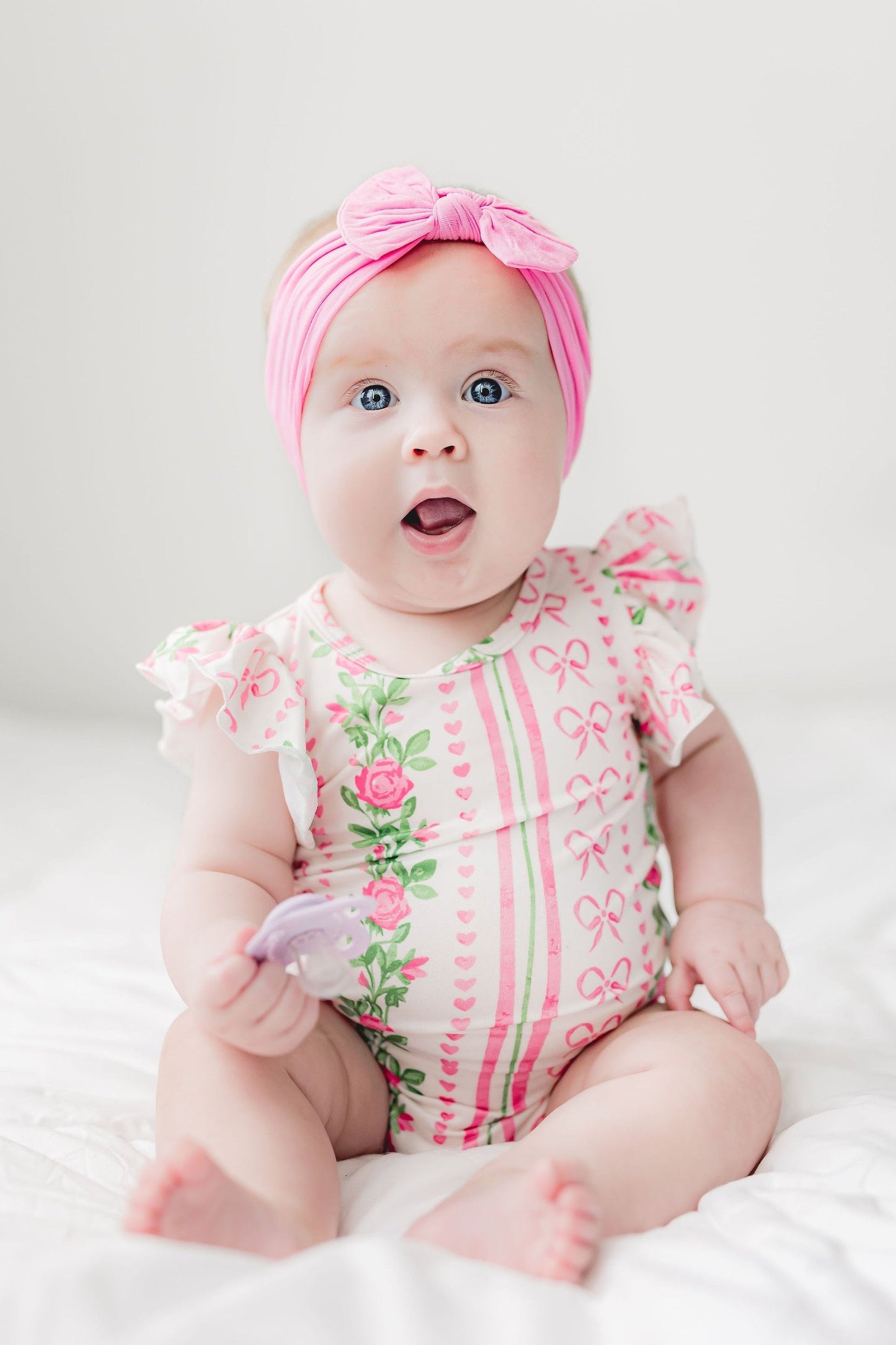 Roses & Bows Flutter Bodysuit Outfit - Mila & Rose ®