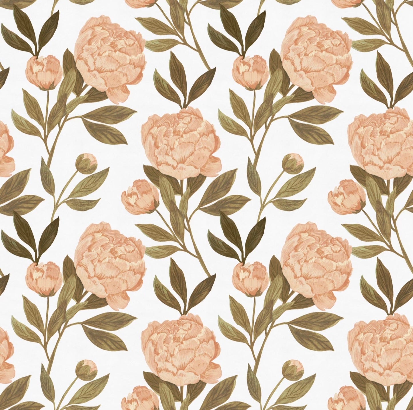Hattie Wallpaper by Angel Walker - Sample 1 foot by 1 foot / White - Loomwell Home Goods