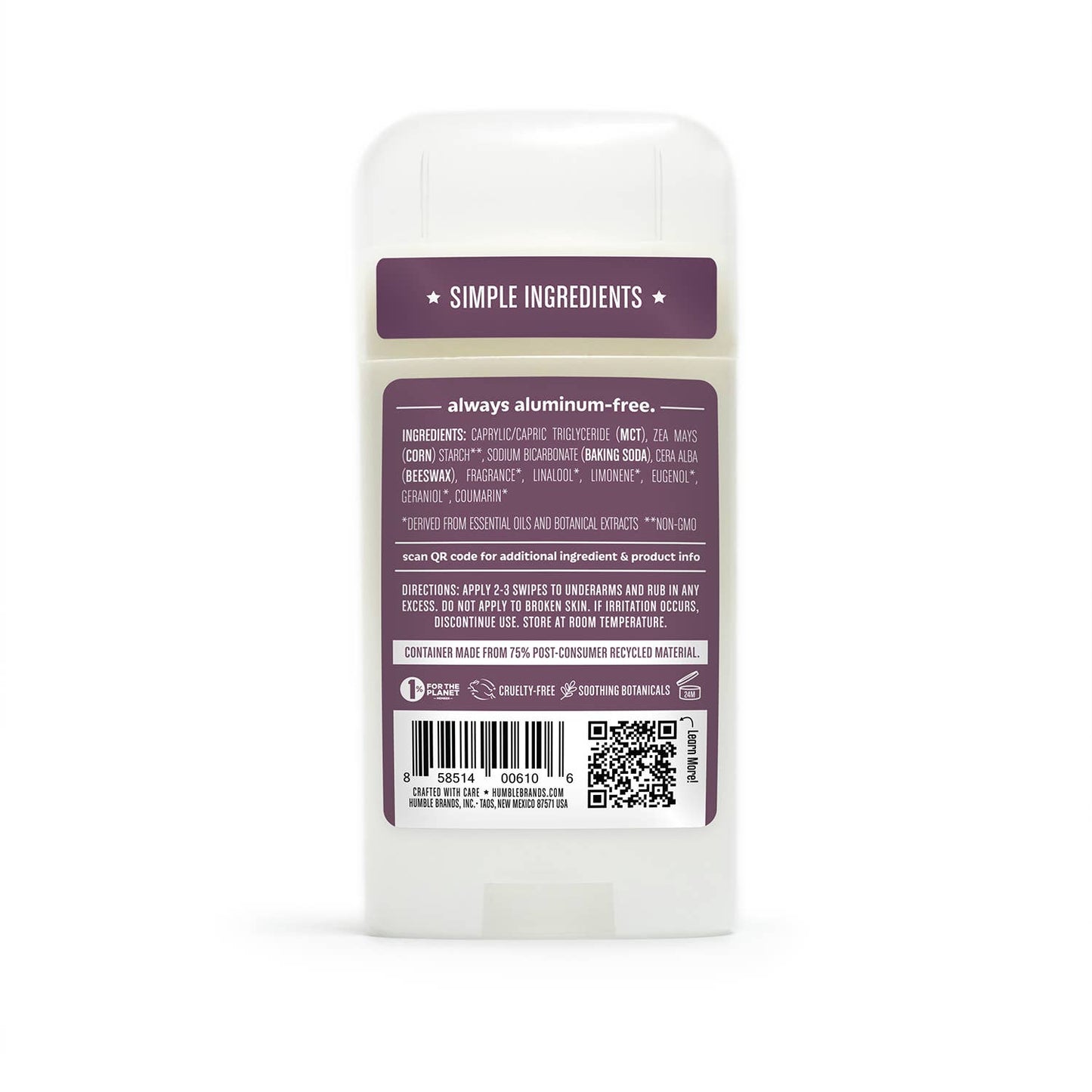 Natural Deodorant - Lavender & Holy Basil