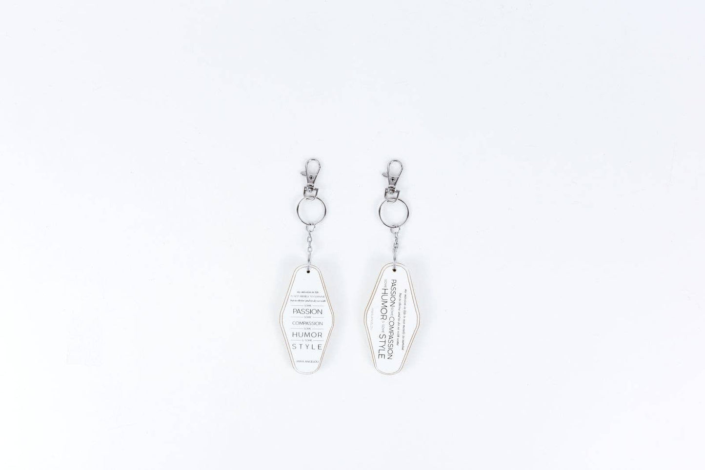 ’Misson in Life’ Wood Keychain