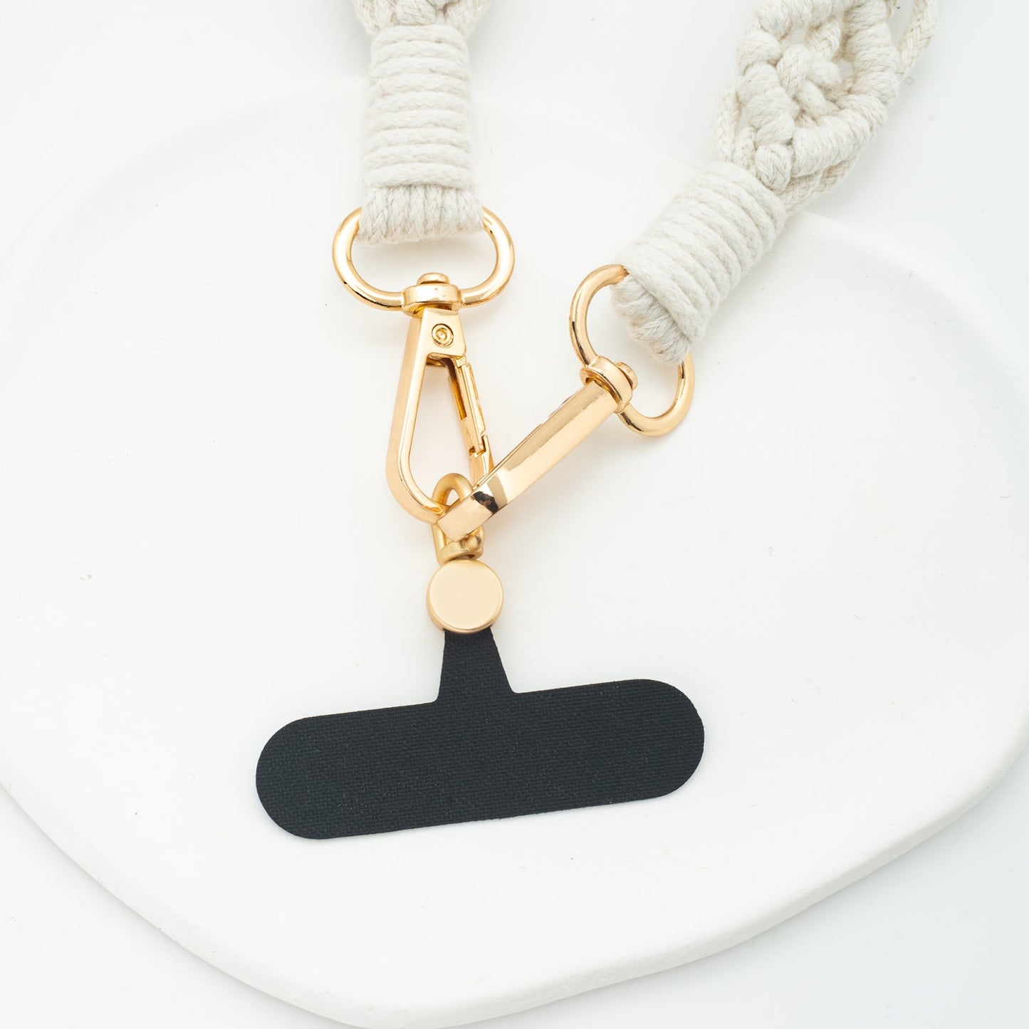 Wear Hope Macramé Crossbody Strap in Natural