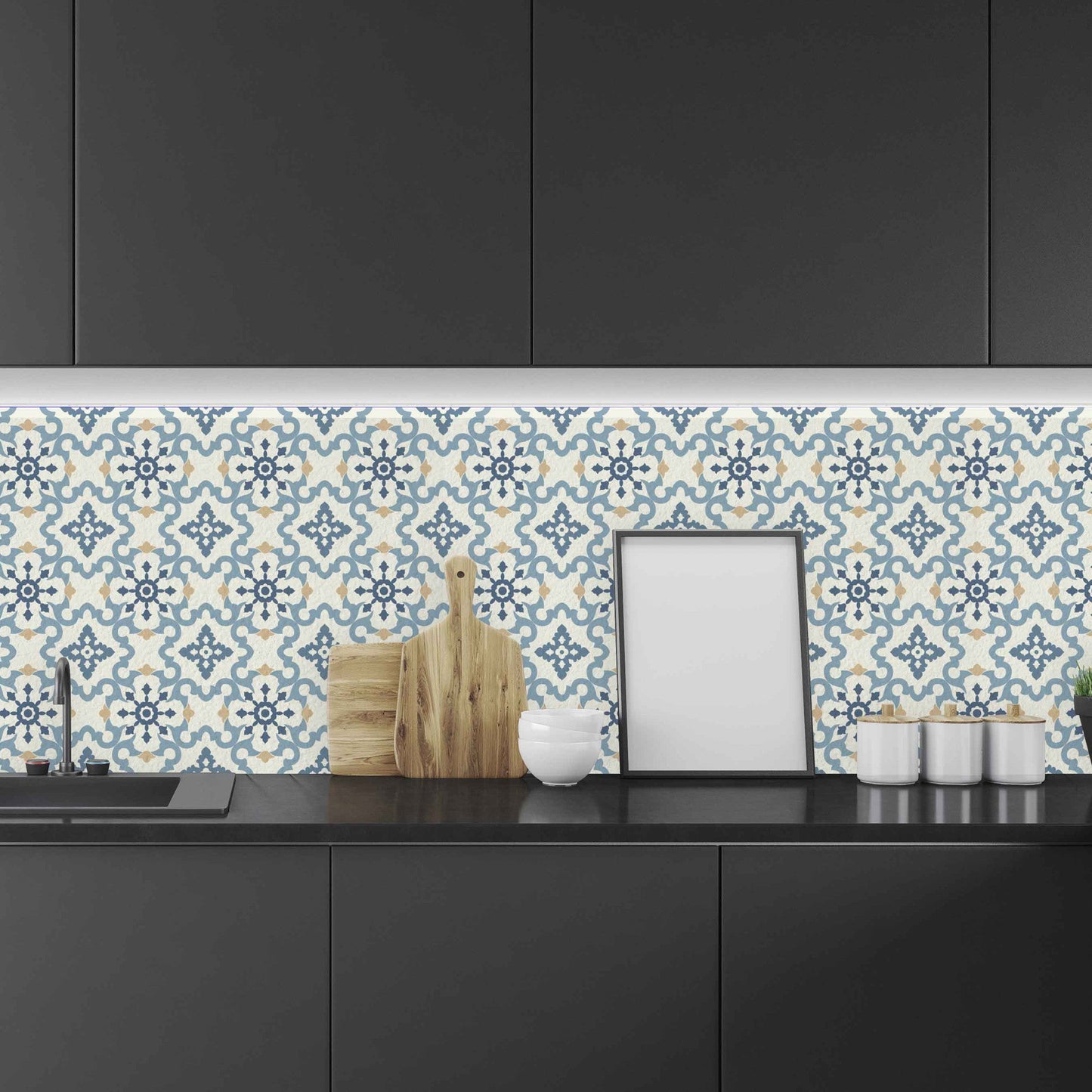 Teal Tile Backsplash - Loomwell Home Goods