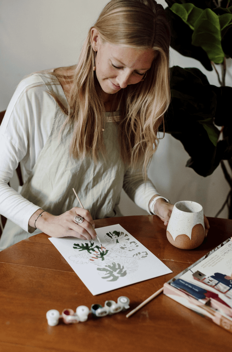 Paint-By-Number Kit - Sailboats at Sea