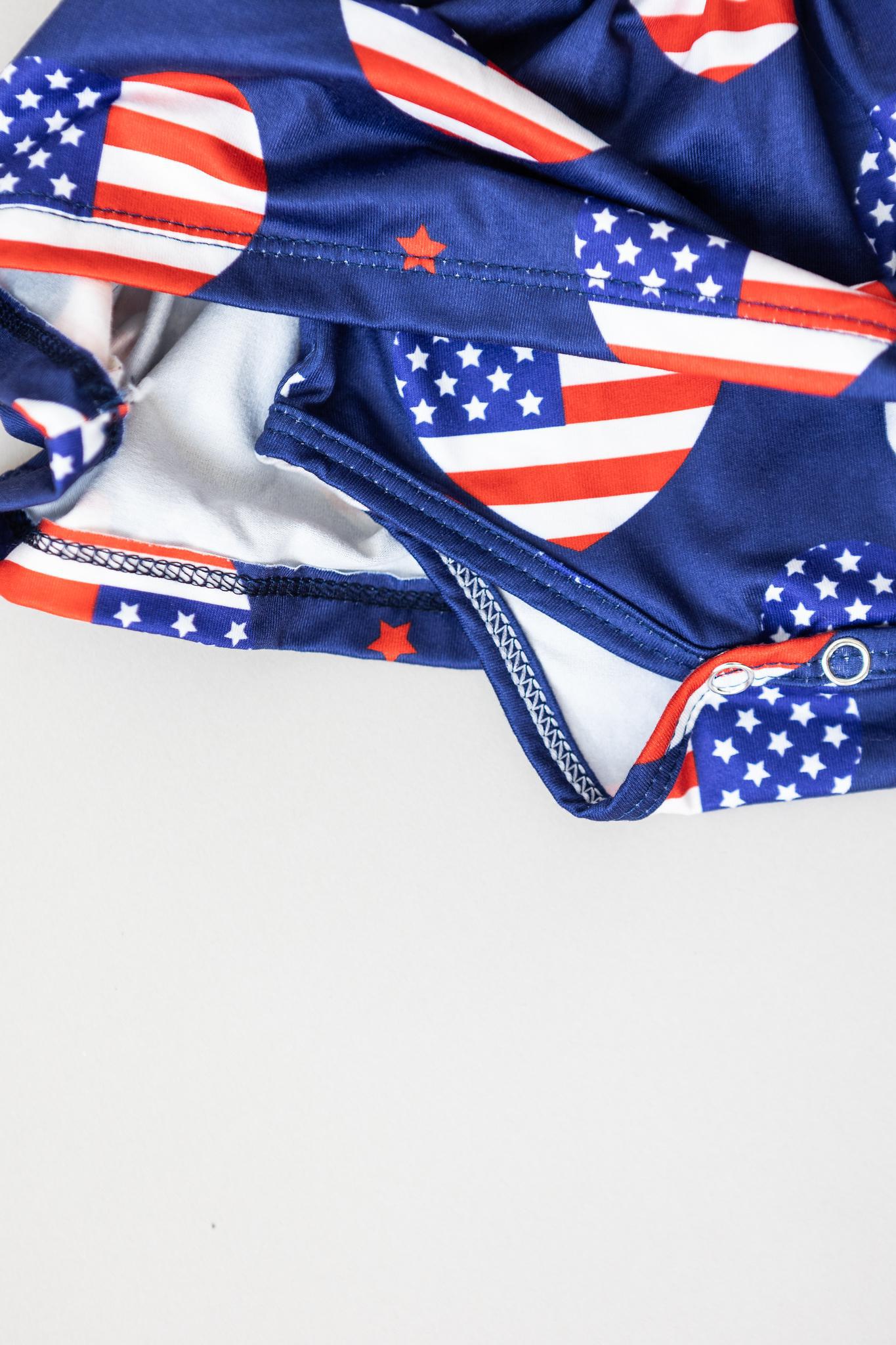 I Heart the USA S/S Twirl Bodysuit - Mila & Rose ®