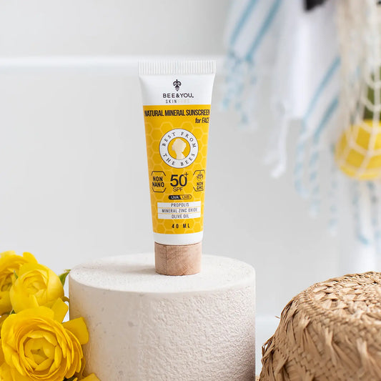 Natural Mineral Sunscreen for Face - SPF 30, Coral Reef Safe