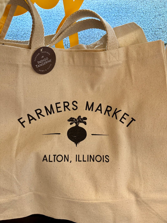 Farmers Market Beet - Alton Illinois - Tote Bag