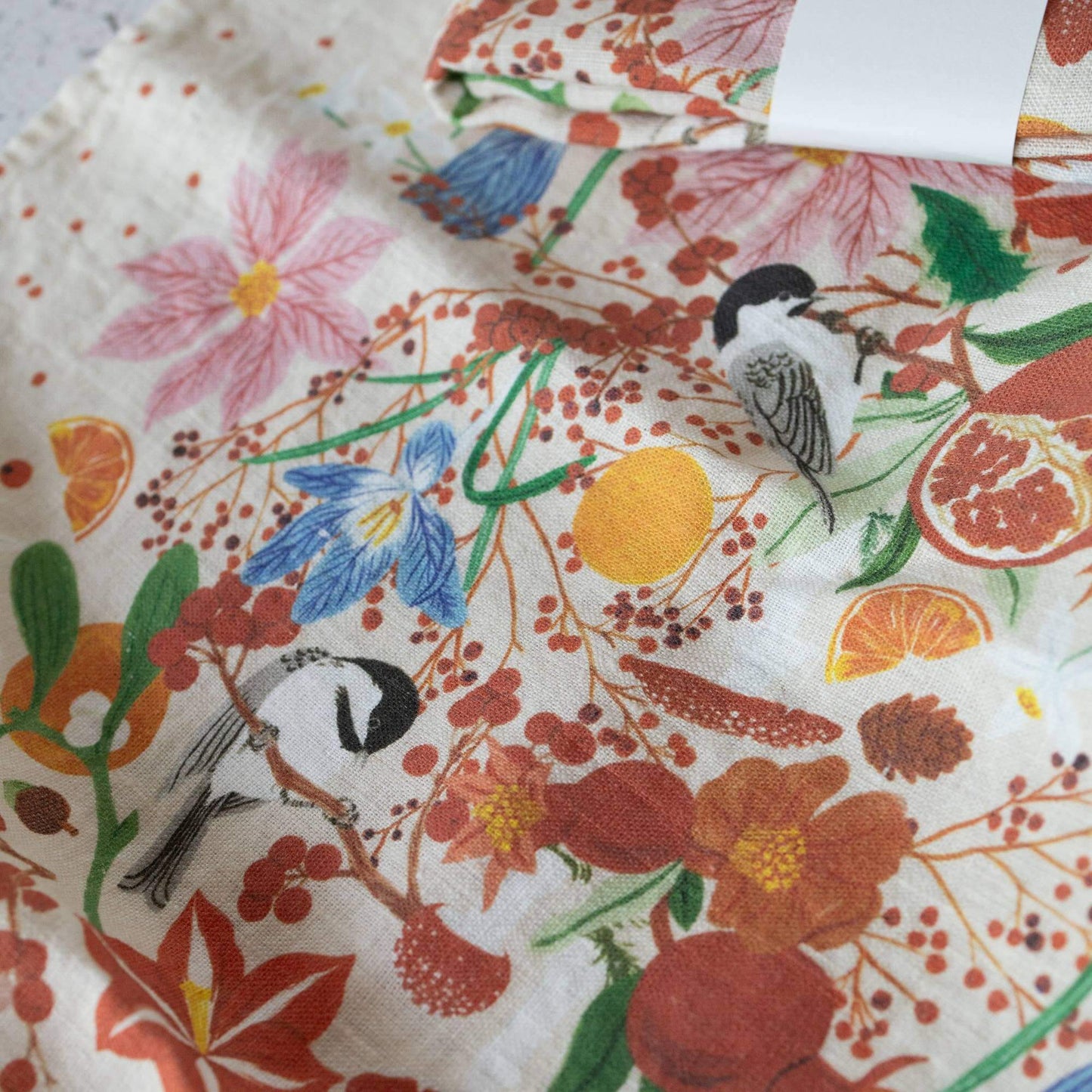 Luxury Tea Towel - Winter - 100% Linen - Botanica Paper Co.