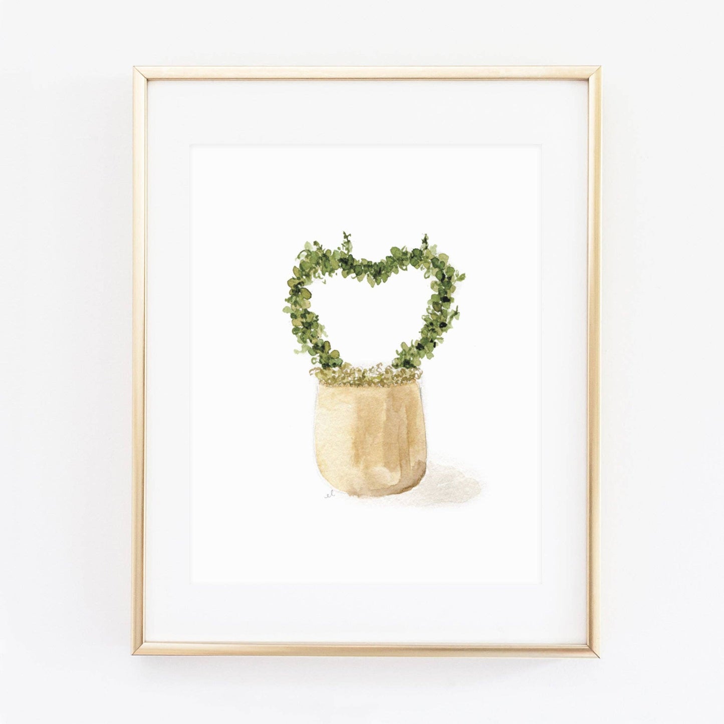 Heart Topiary Art Print 8’’x10’’ - emily lex studio