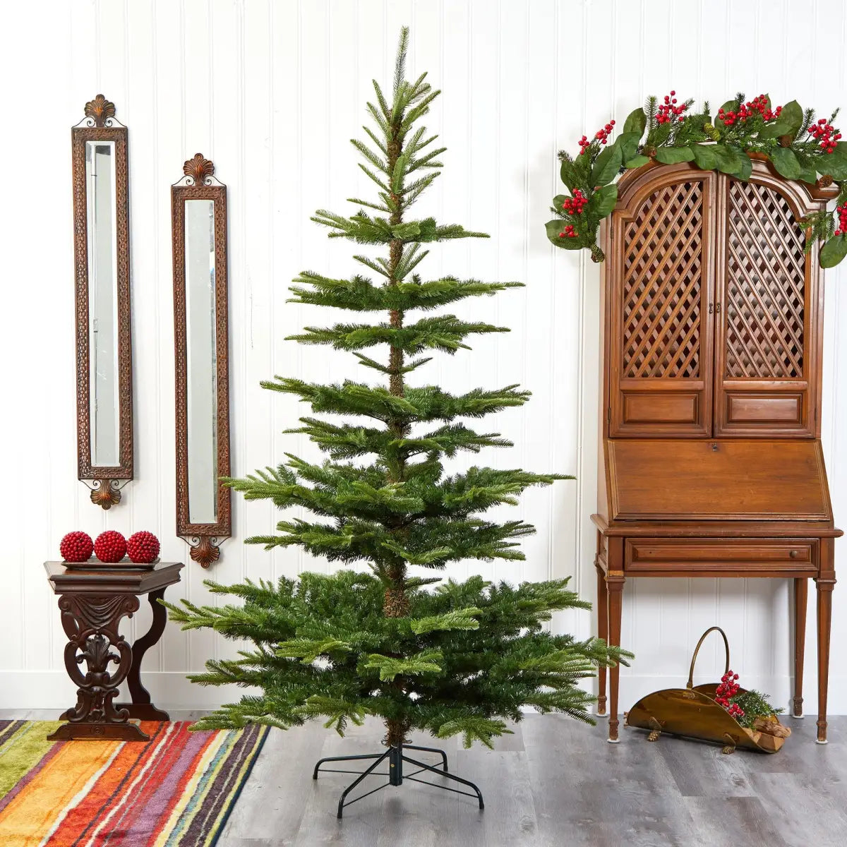 7.5’ Layered Washington Spruce Artificial Christmas Tree with and 1325 Bendable Branches - Green - Nearly Natural