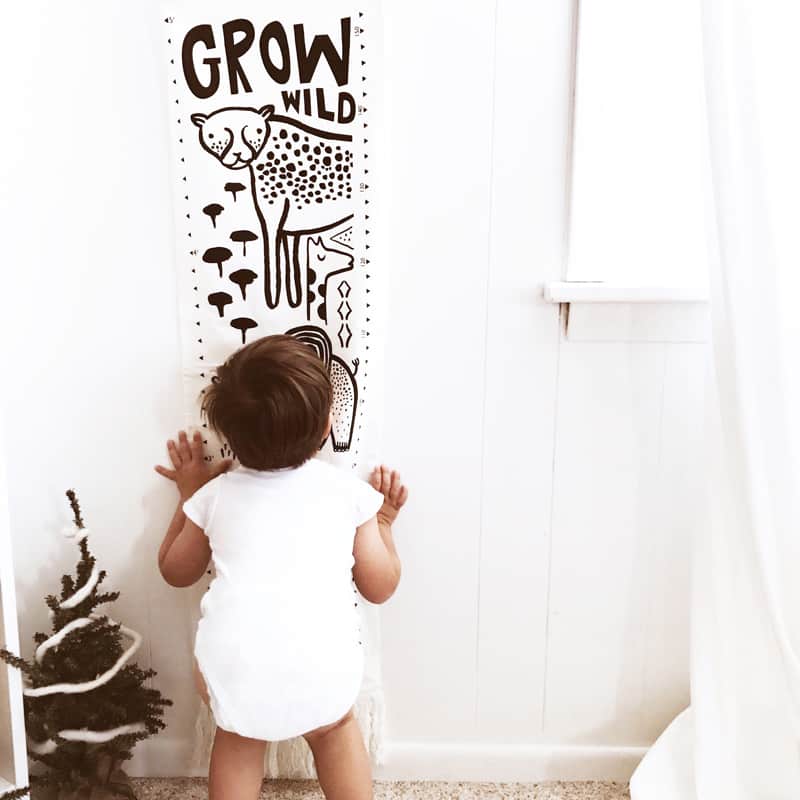 Canvas Growth Chart - Safari - Wee Gallery