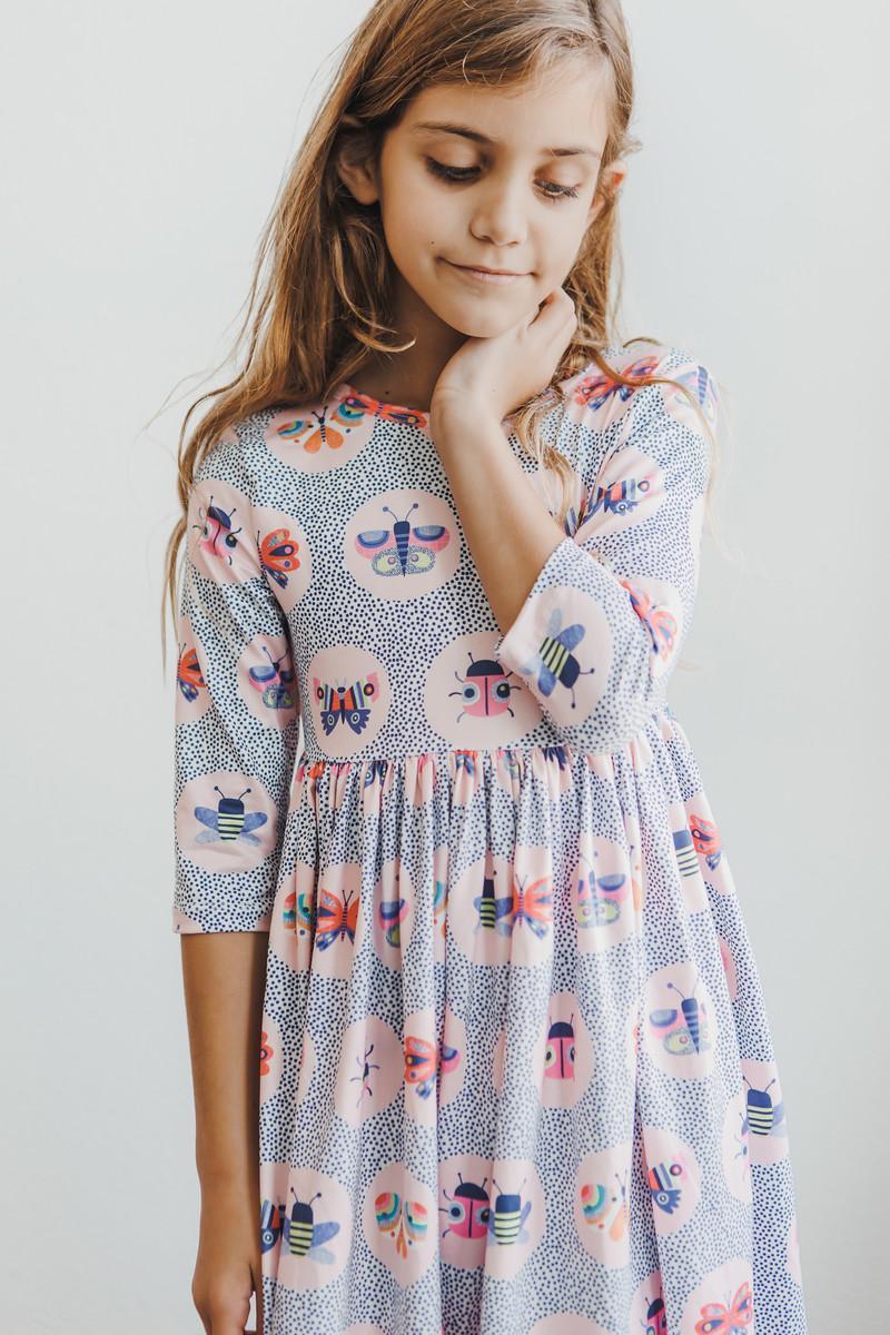 Butterfly Effect Twirl Dress with Ladybugs and Butterflies - Mila & Rose ®