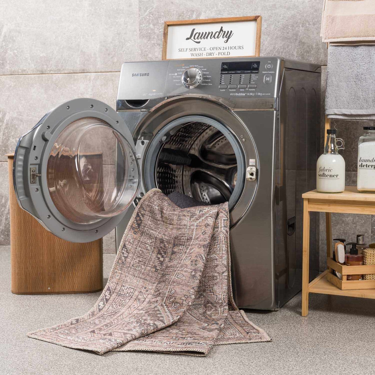 Barny Brown Washable Rug - Boutique Rugs