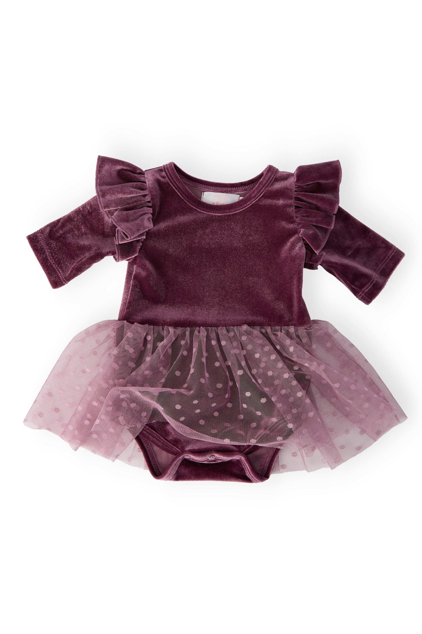 Amethyst Velvet Tutu Bodysuit - Mila & Rose ®