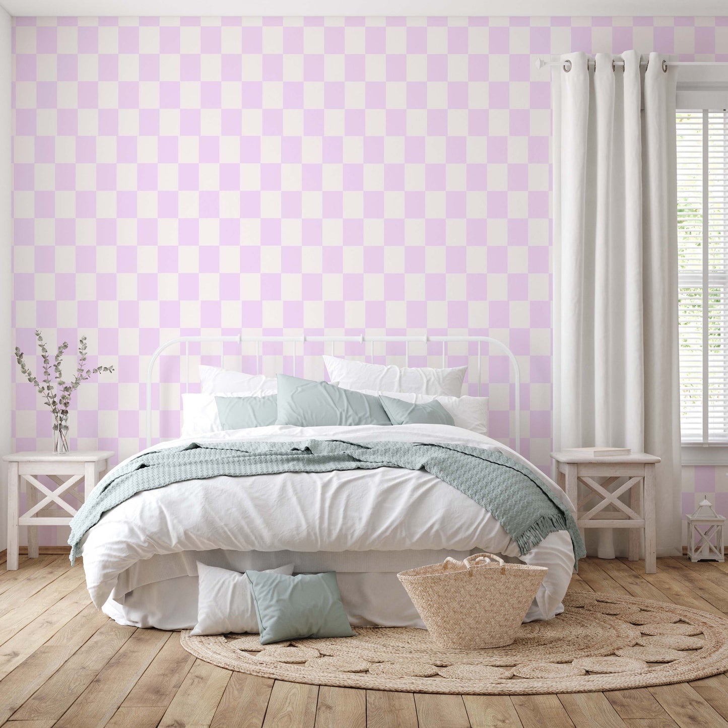 Aria Checkered Wallpaper - Loomwell Home Goods