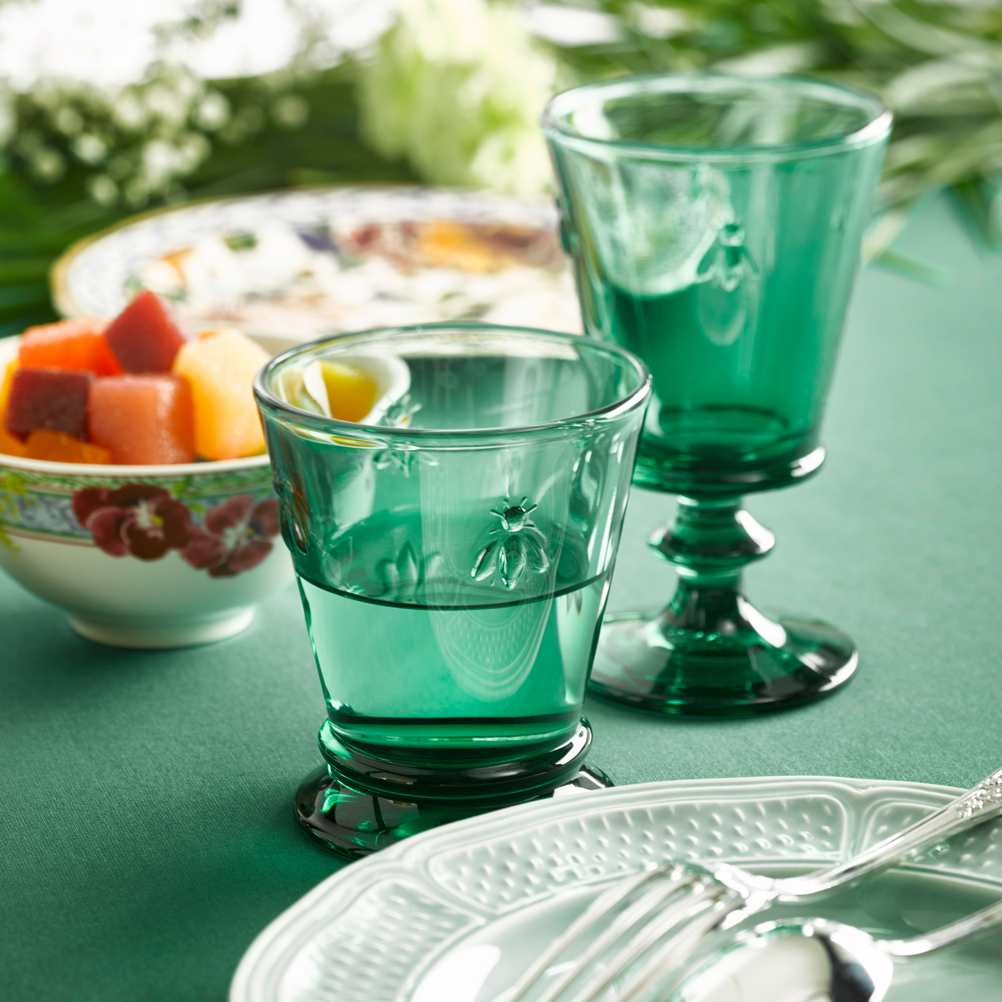 Bee Wine Glass Emerald Green - Set of 6 - La Rochere NA