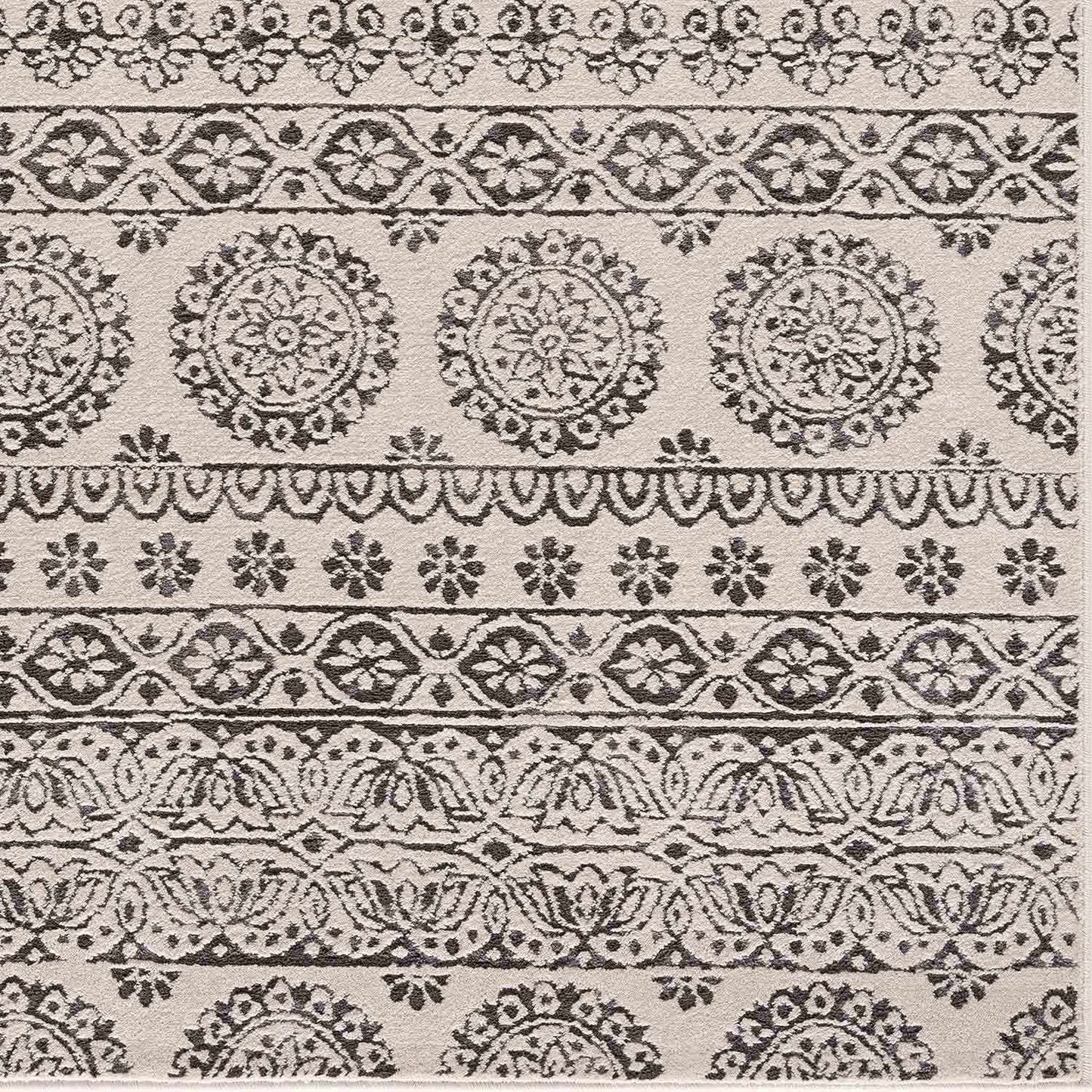 Warroad Black&White All Over Pattern Rug - Boutique Rugs