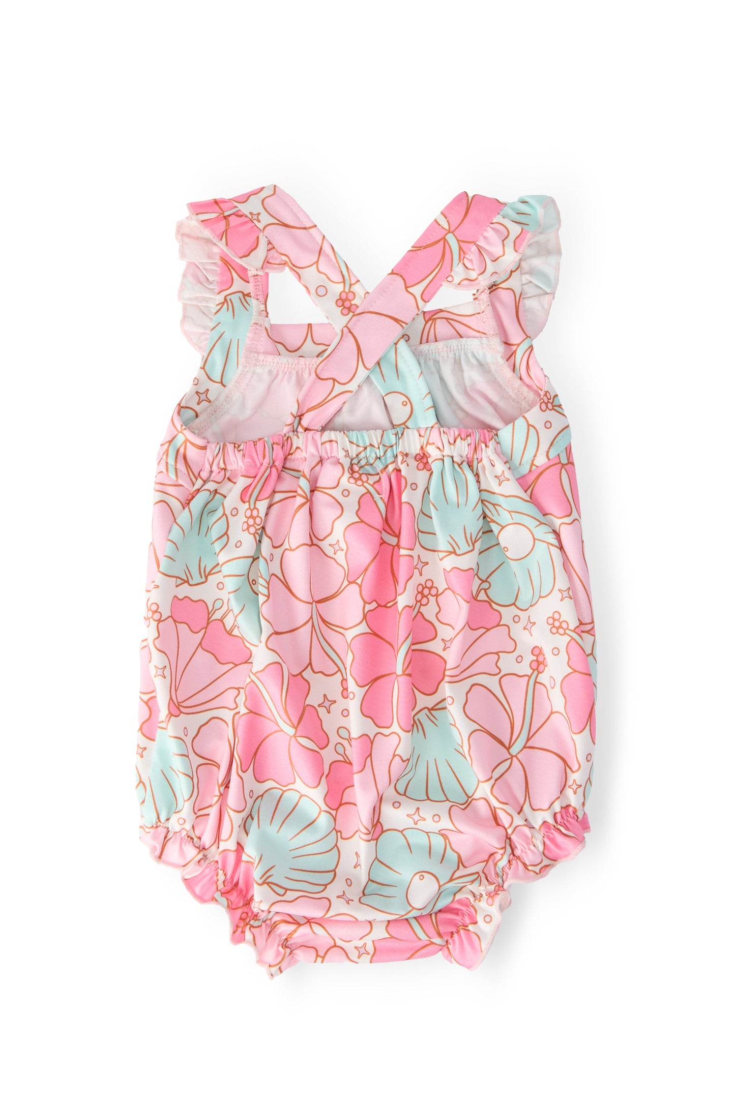 Beach Daze Summer Romper Outfit with Shells - Mila & Rose ®