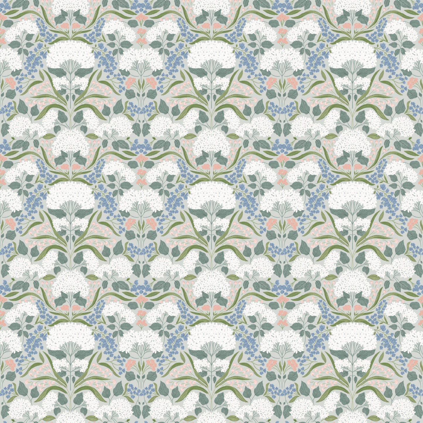 Catherine Floral Wallpaper by Ashton Elizabeth - Sample 1 foot by 1 foot / Green - Loomwell Home Goods