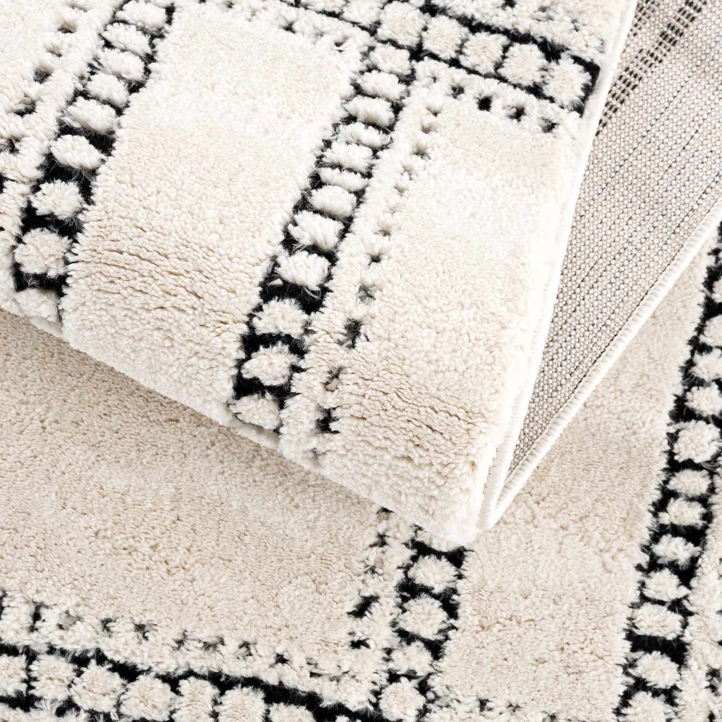 Ryuu Black & White Area Rug - Boutique Rugs