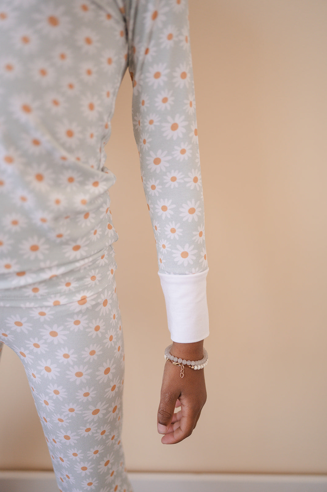 Two-Piece Pajama Set - Blue Daisy - Harp Angel Boutique