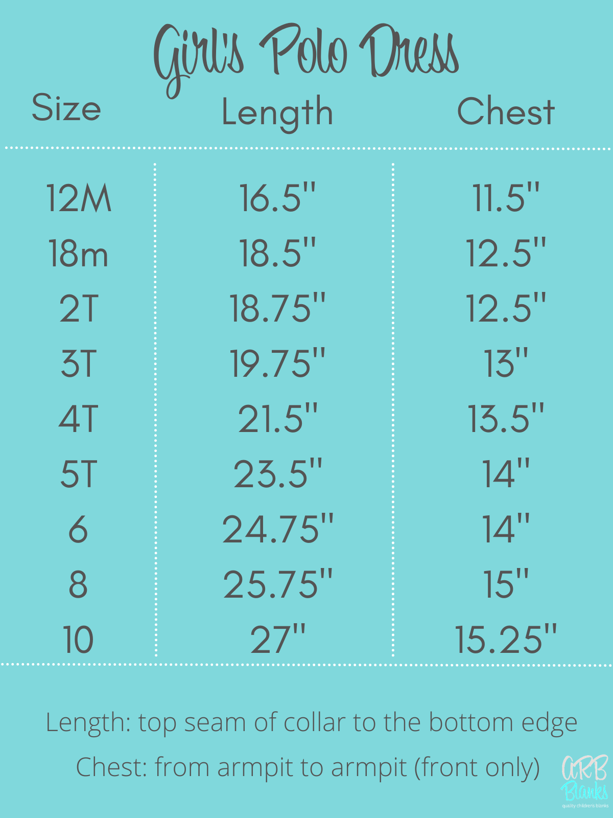 Girl’s Short Sleeve Polo Dress with Pockets - ARB Blanks