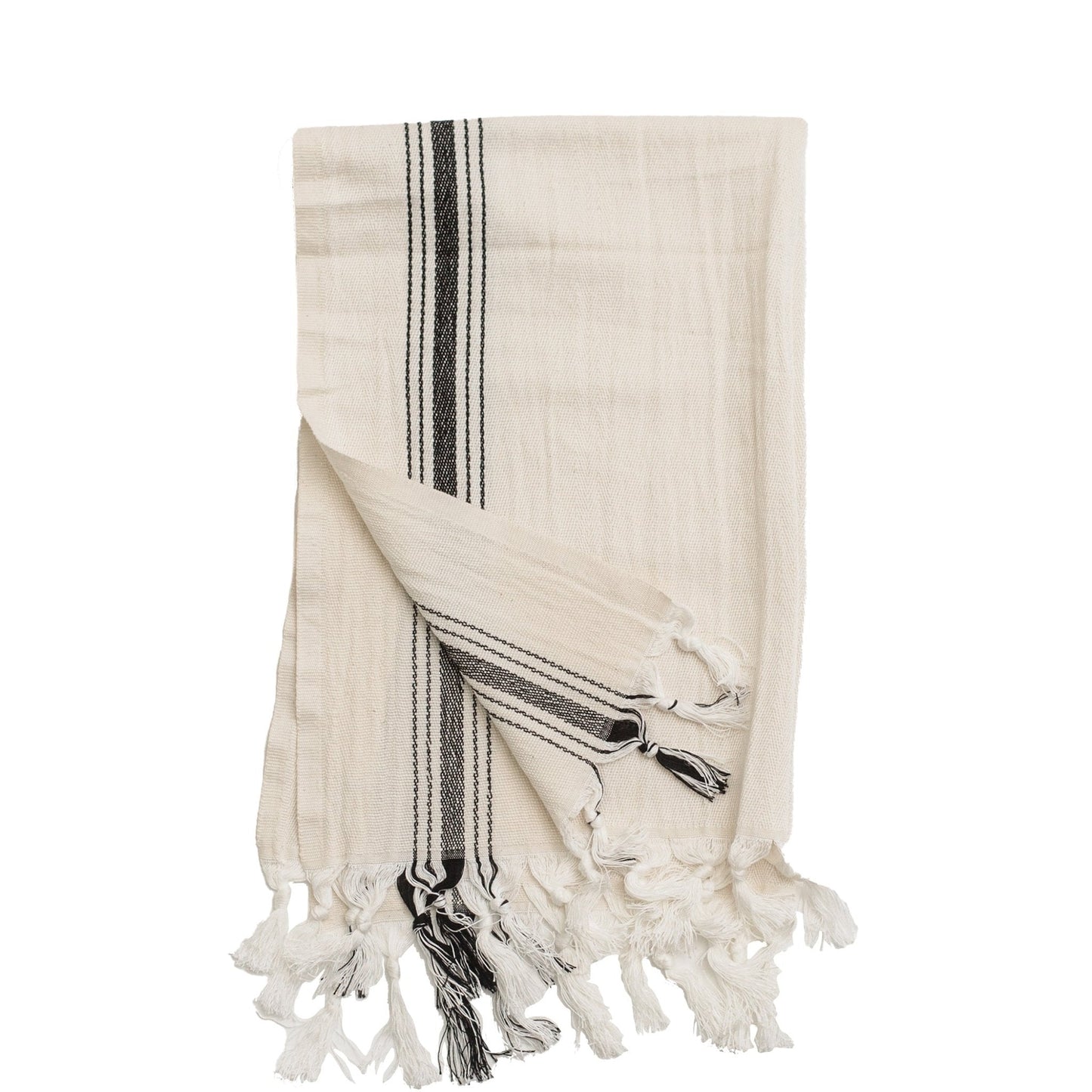 Savannah Turkish Cotton + Bamboo Hand Towel - Five Stripe - Sweet Water Decor
