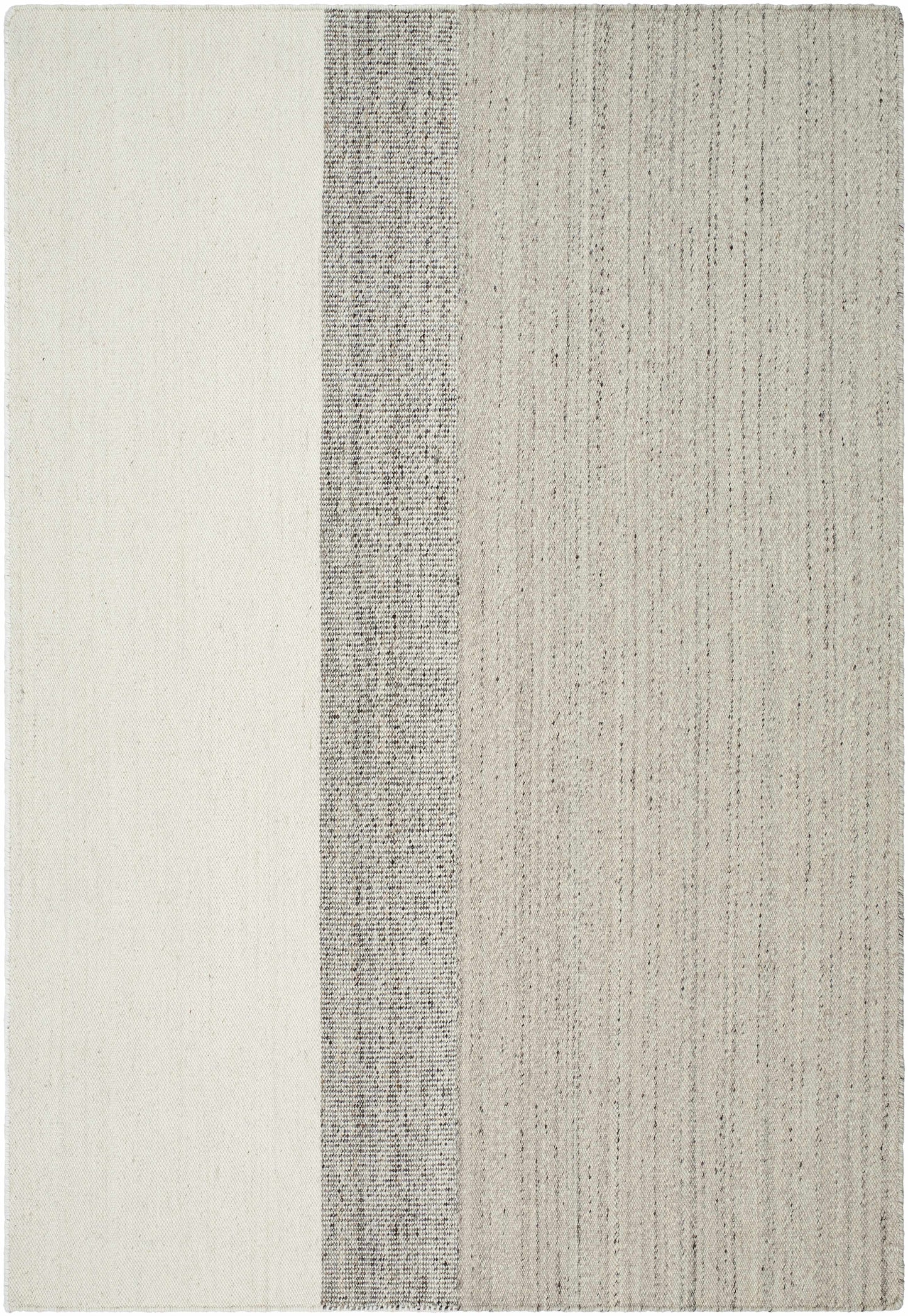 Silver Gray Ombre Wool Area Rug