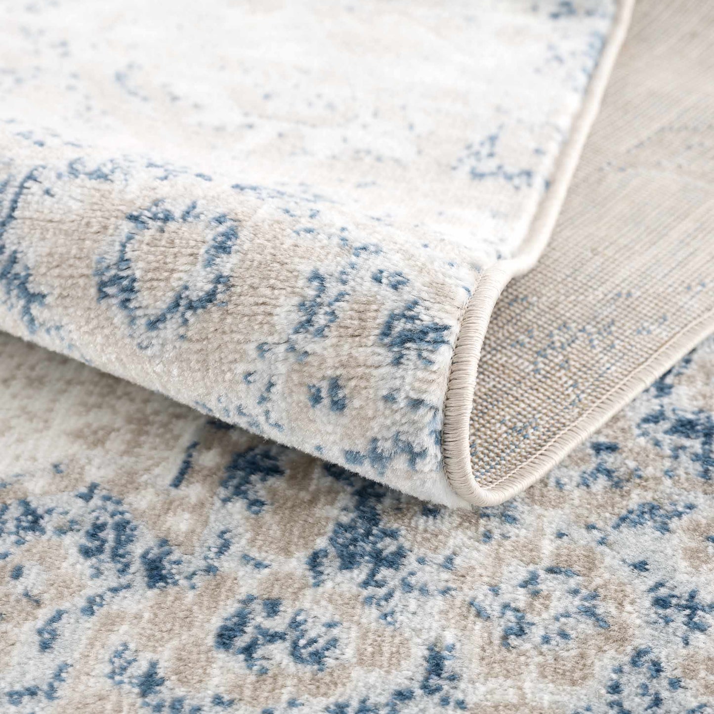 Amir Blue Medallion Area Rug - Boutique Rugs