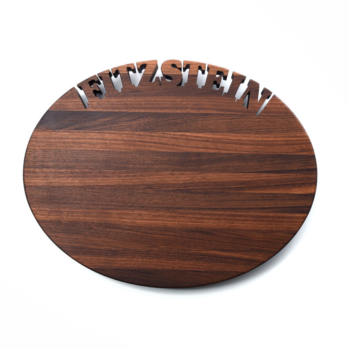 Oval Personalized Cutting Board - Walnut - Words with Boards LLC