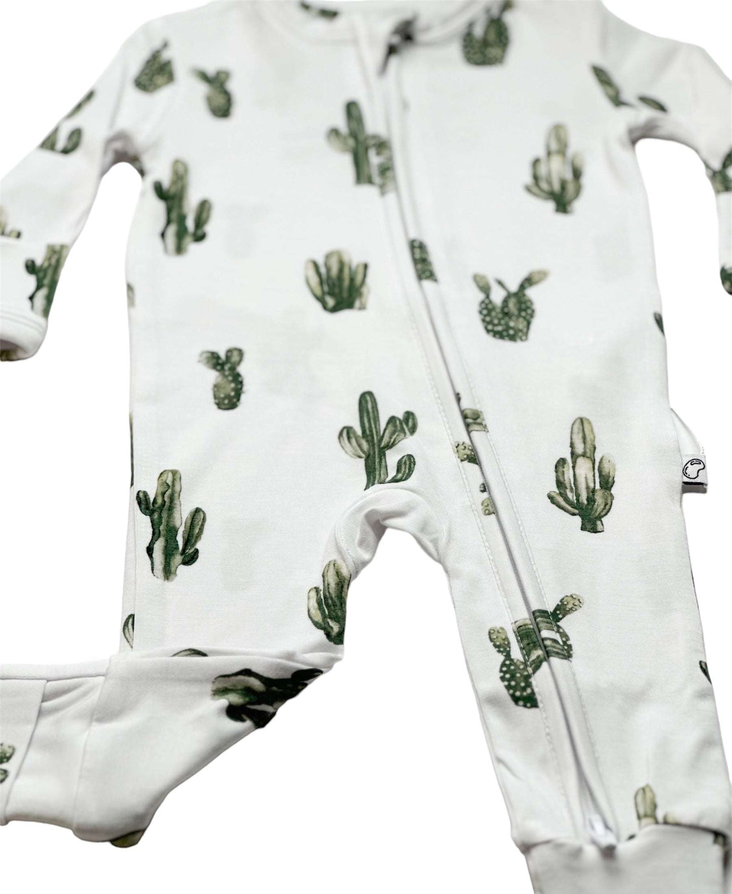 Bamboo Zip Romper - Cactus - Annie Bean