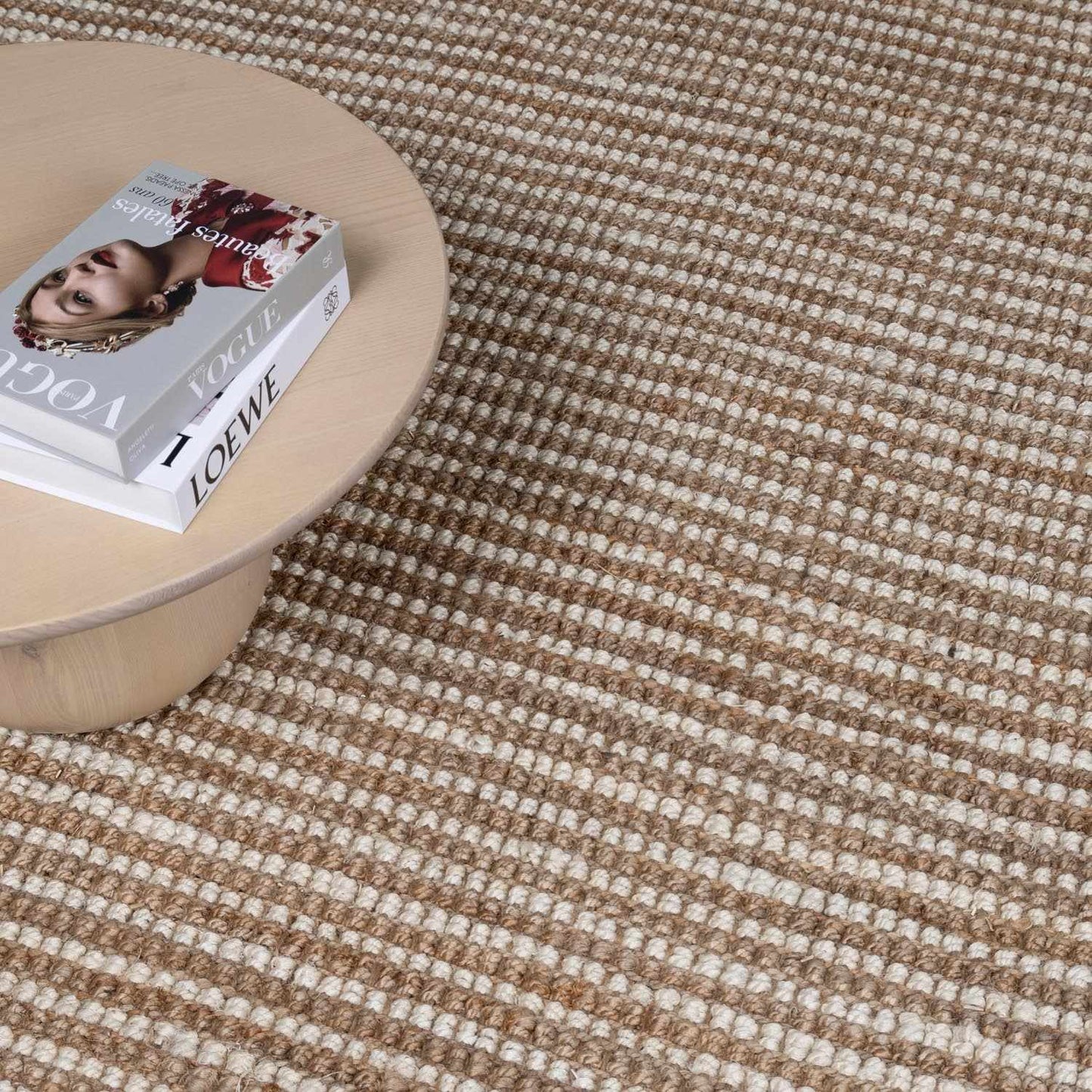 Ambel White Jute Rug